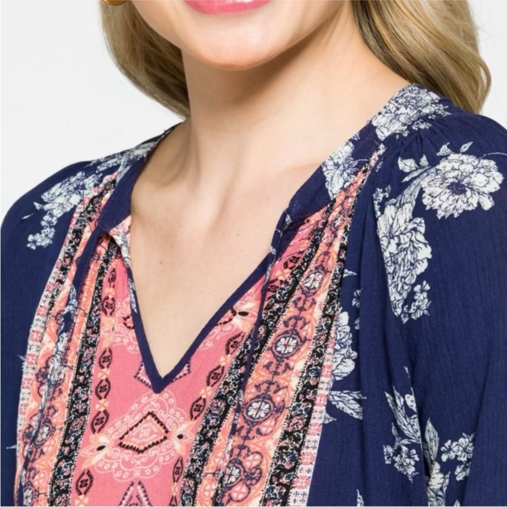 MASON & BELLE Bohemian Floral Tassel Top Size XXL - Picture 3 of 9